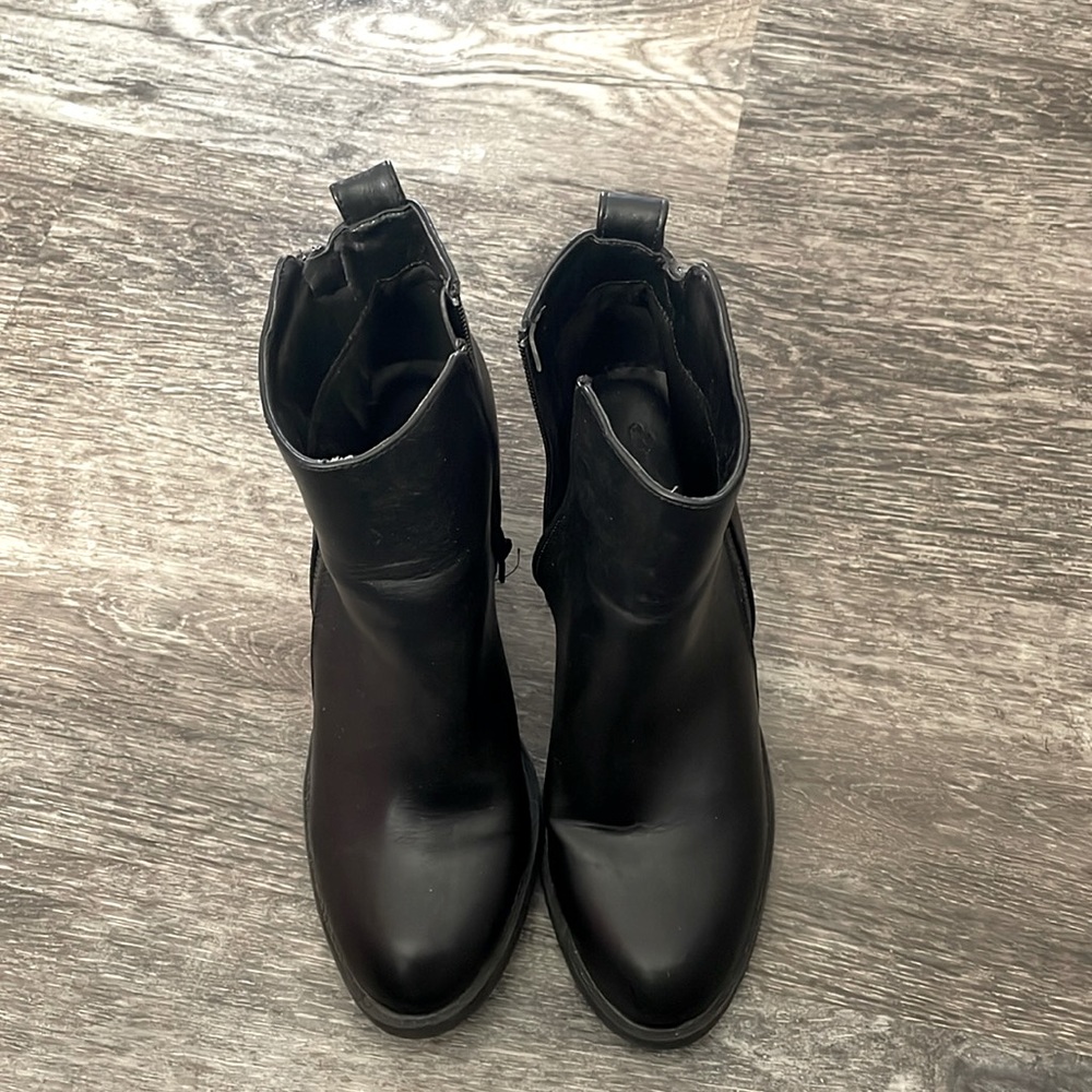 Black ankle boots.Stylish for jeans, dress or slacks for casual or business.